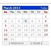 javascript 日历 calendar