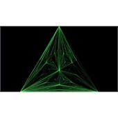 绿色激光生成三角形