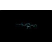 flash动画-旋转的M4A1