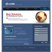 corp商务公司FLASH网站